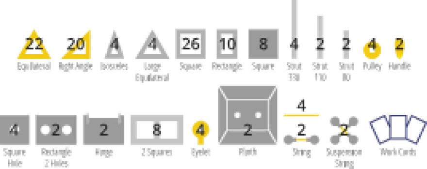 Polydron-byggpaket – Broar, 134 delar