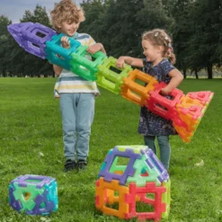 Polydron Large – Transparent, 60 delar