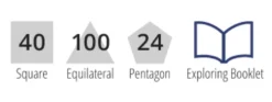 Polydron | Nybörjarset | Kristall | 164 delar