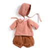 Pomea-dockkläder - Set med hätta, Peach