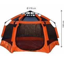 Pop-up myshörna Ø178 cm – Orange
