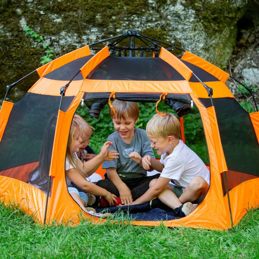 Pop-up myshörna Ø178 cm – Orange
