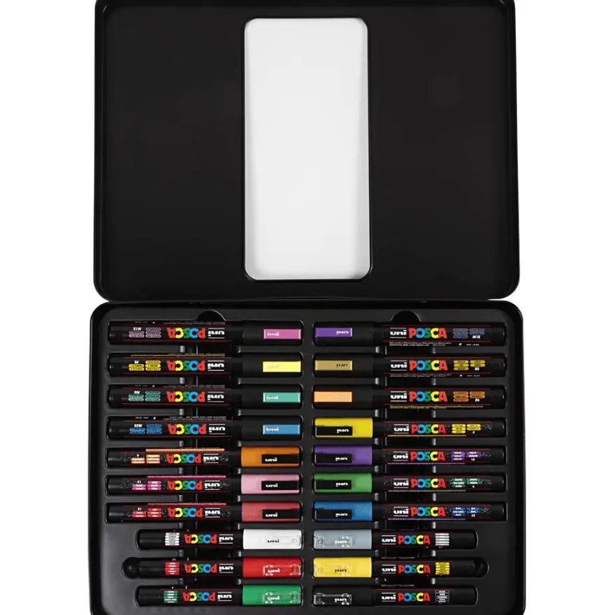 Posca-tuscher i etui – Groovy colours, 20 st.