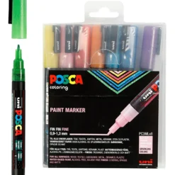Posca Tuschpennor PC-3M - Glitter, 8 st.