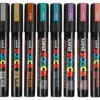 Posca Tuschpennor PC-5M - Metallic, 8 st.