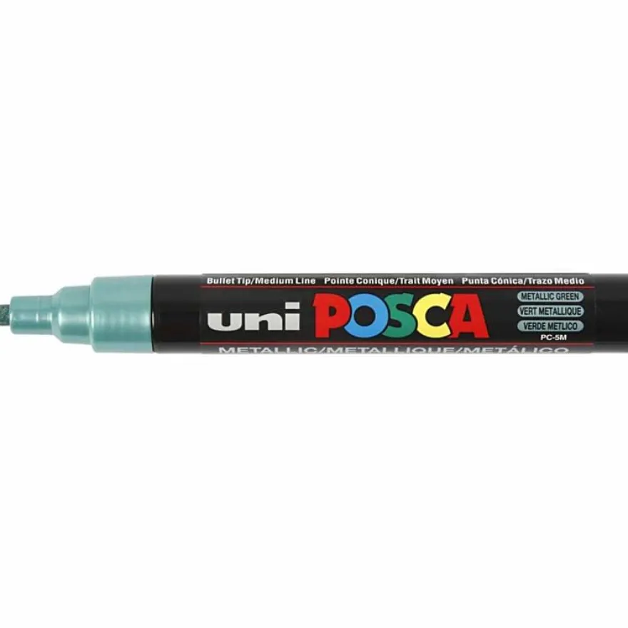 Posca Tuschpennor PC-5M - Metallic, 8 st.