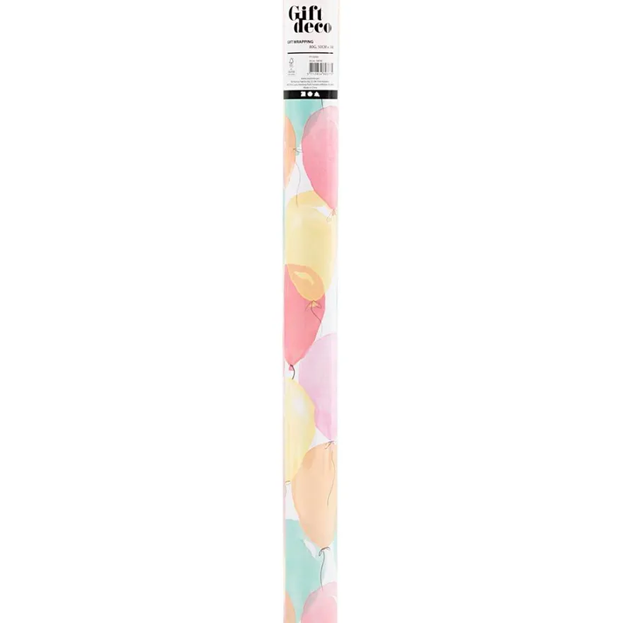 Presentpapper 50 cm x 5 m - Ballonger