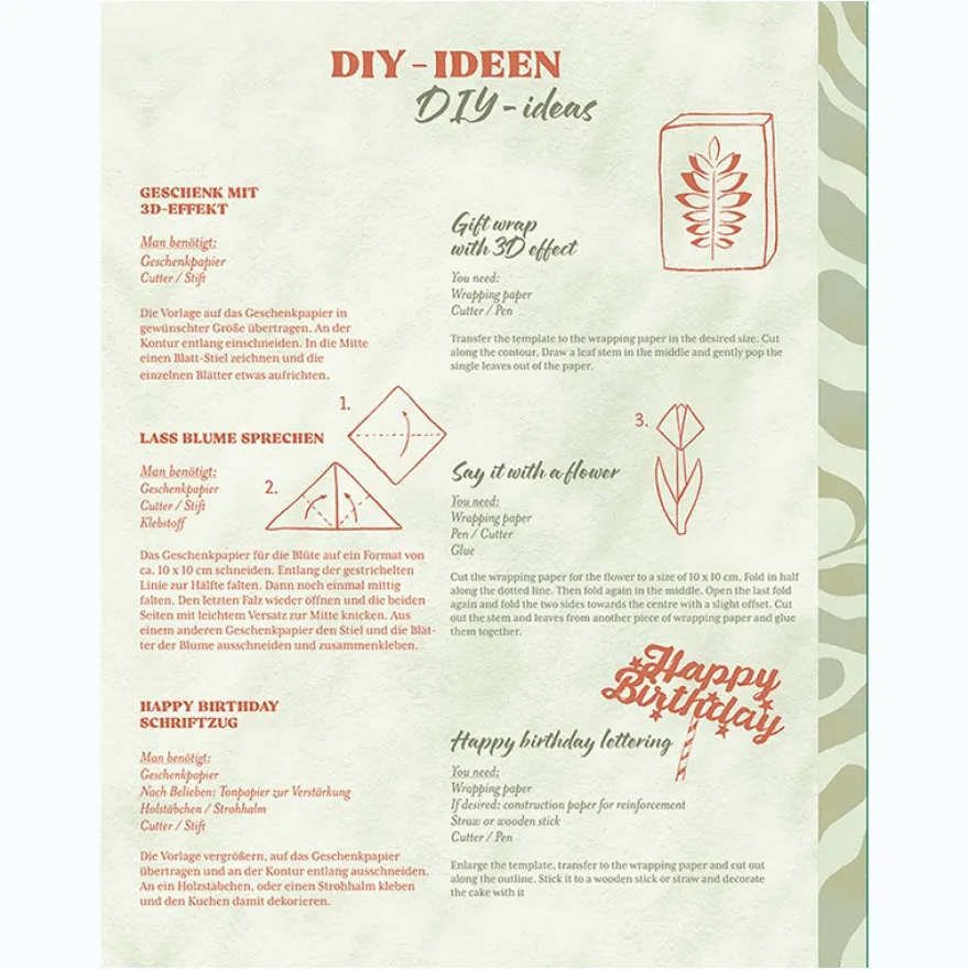 Presentpapper i bokform - Colours of the Seasons