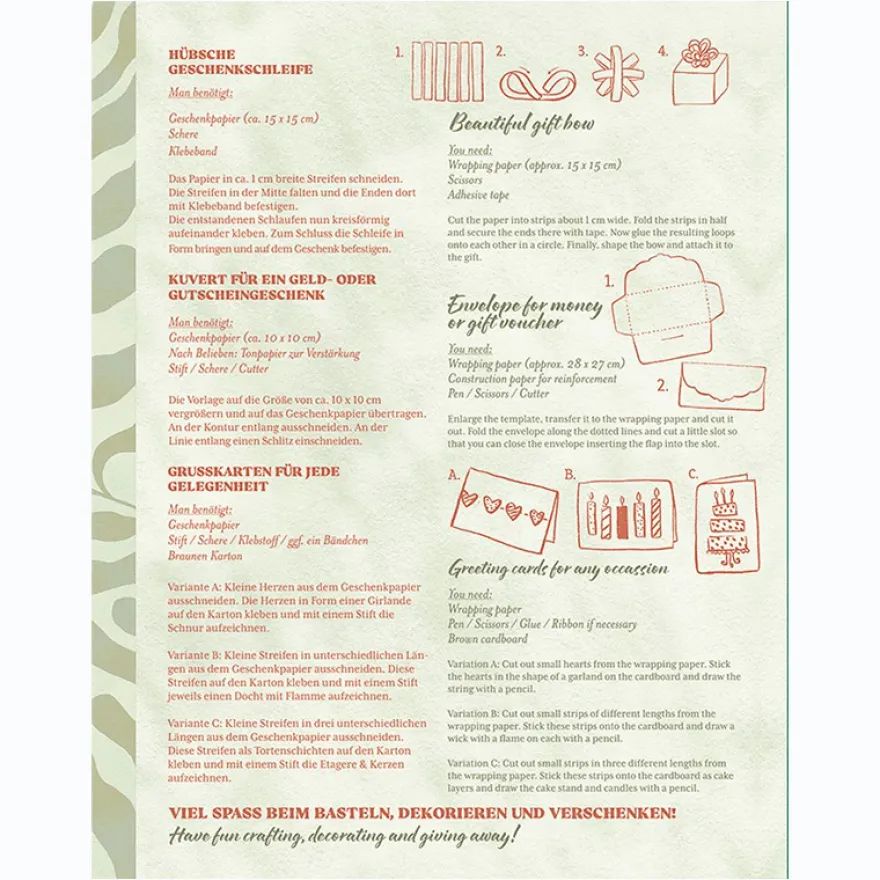 Presentpapper i bokform - Colours of the Seasons
