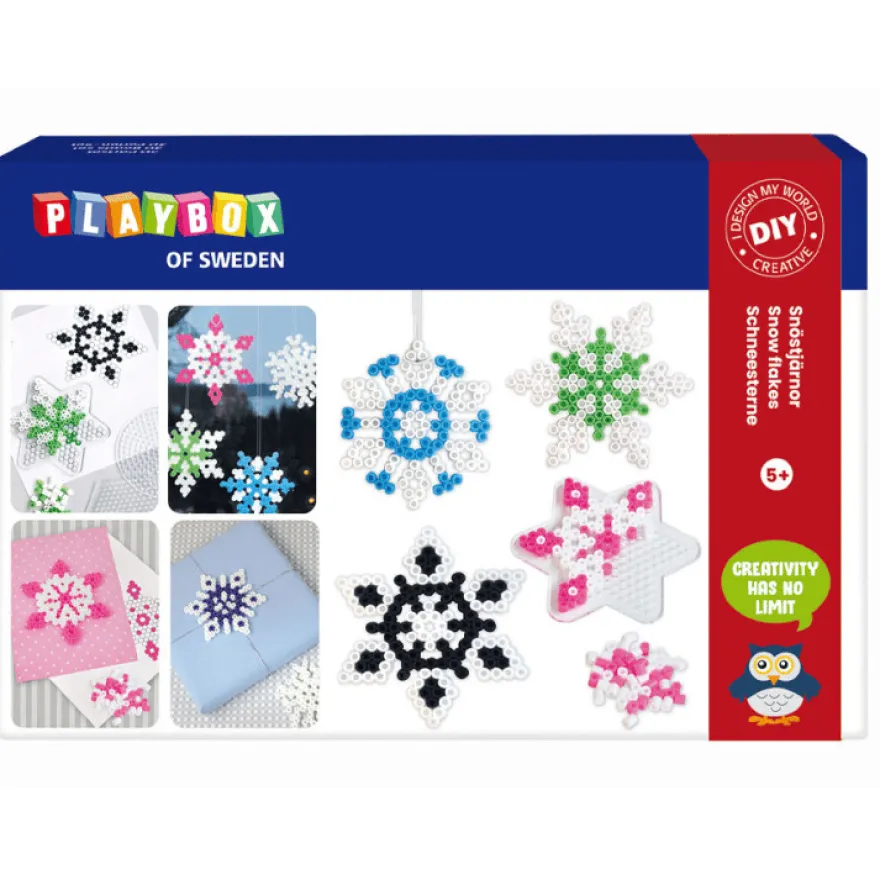 Pärlpaket – Snöflingor, 4 000 st.