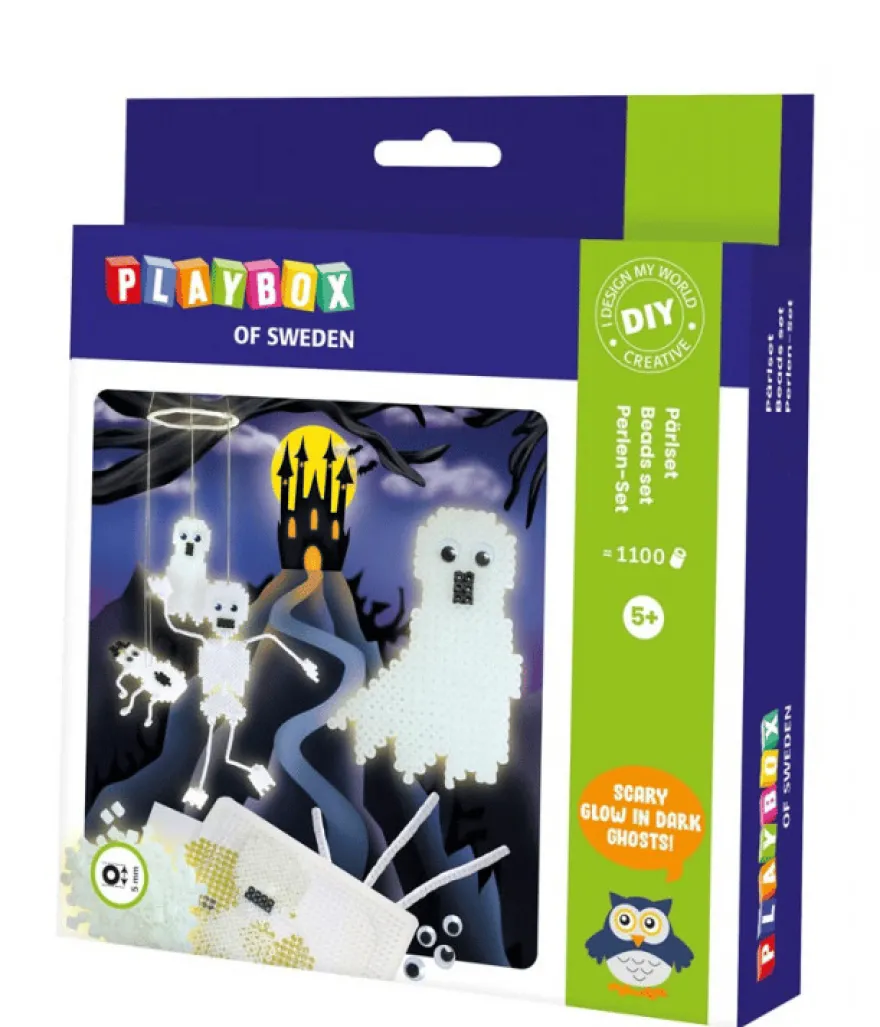 Pärlpaket - Spöken (självlysande), 1100 st.