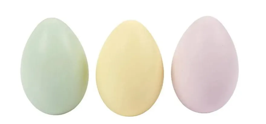 Påskägg av plast - Pastell, 12 st.