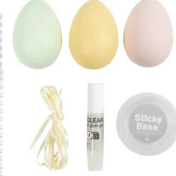 Påskpåse – Dekorera pastellfärgade ägg, 3 st.