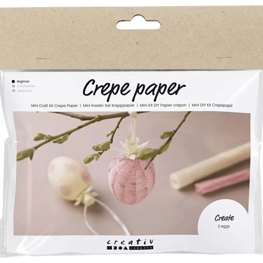 Påskpåse - Gör kräppapper-påskägg, 2 st.