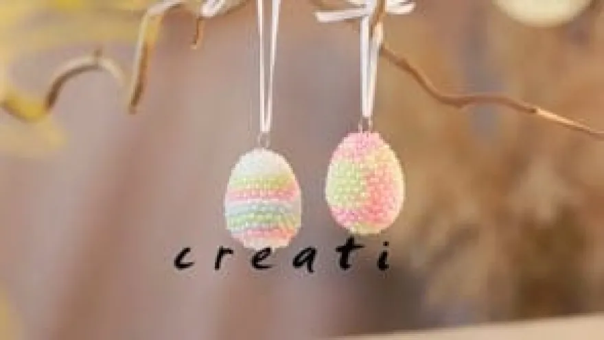 Påskpåse - Gör Pearl Clay-påskägg, 2 st.