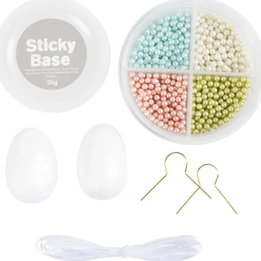 Påskpåse - Gör Pearl Clay-påskägg, 2 st.