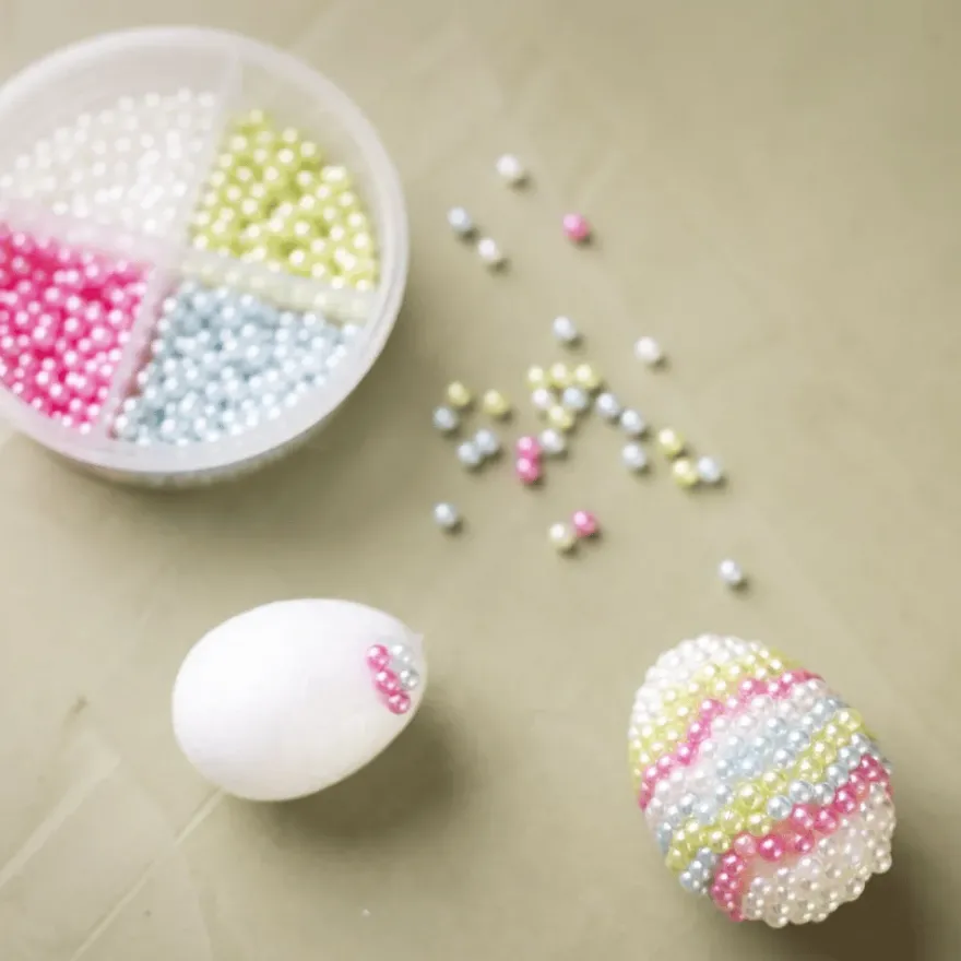 Påskpåse - Gör Pearl Clay-påskägg, 2 st.