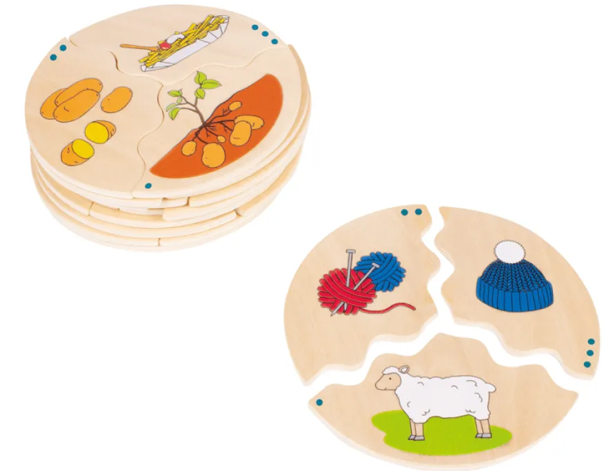 Pussel i ask – Produktion, 5 st.