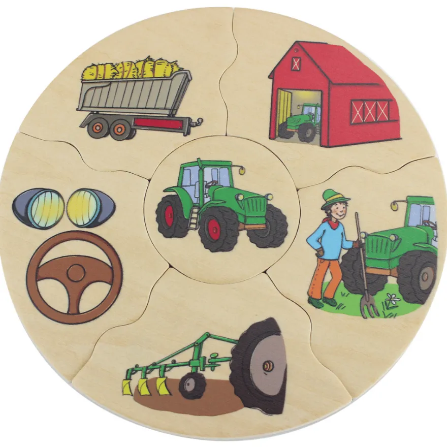 Pussel i ask – Transportmedel, 5 st.