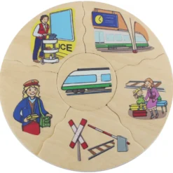 Pussel i ask – Transportmedel, 5 st.