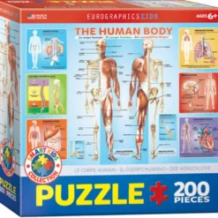 Pussel - kroppen, 200 bitar