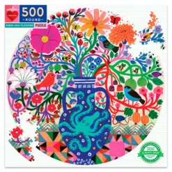 Pussel med 500 bitar - Fåglar & blommor