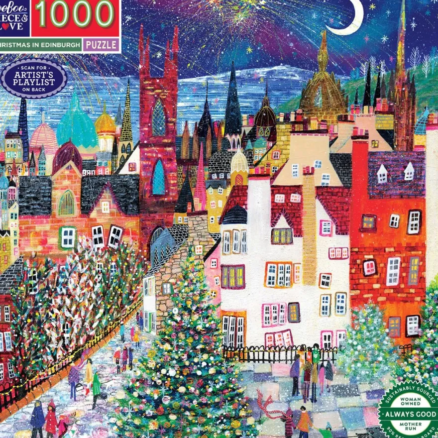 Pussel med 1.000 bitar – Jul i Edinburgh