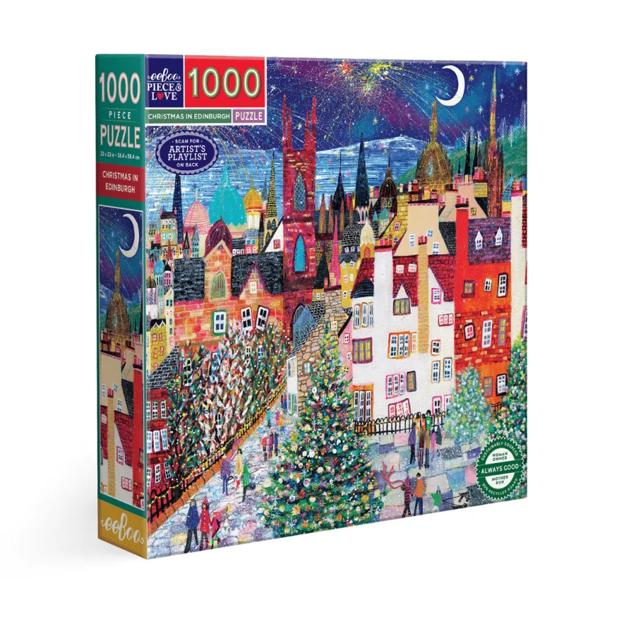 Pussel med 1.000 bitar – Jul i Edinburgh