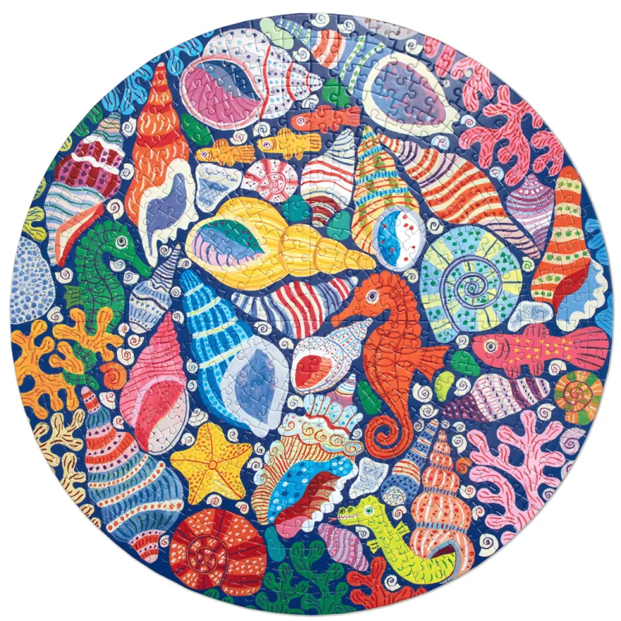 Pussel med 500 bitar – Seahorses, Shells & Coral