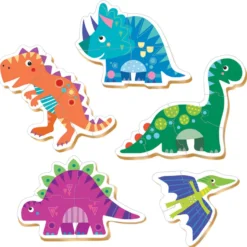 Pussel med dinosaurier - från 2 år