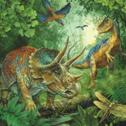 Pussel med 3 x 49 bitar – Dinosaurier