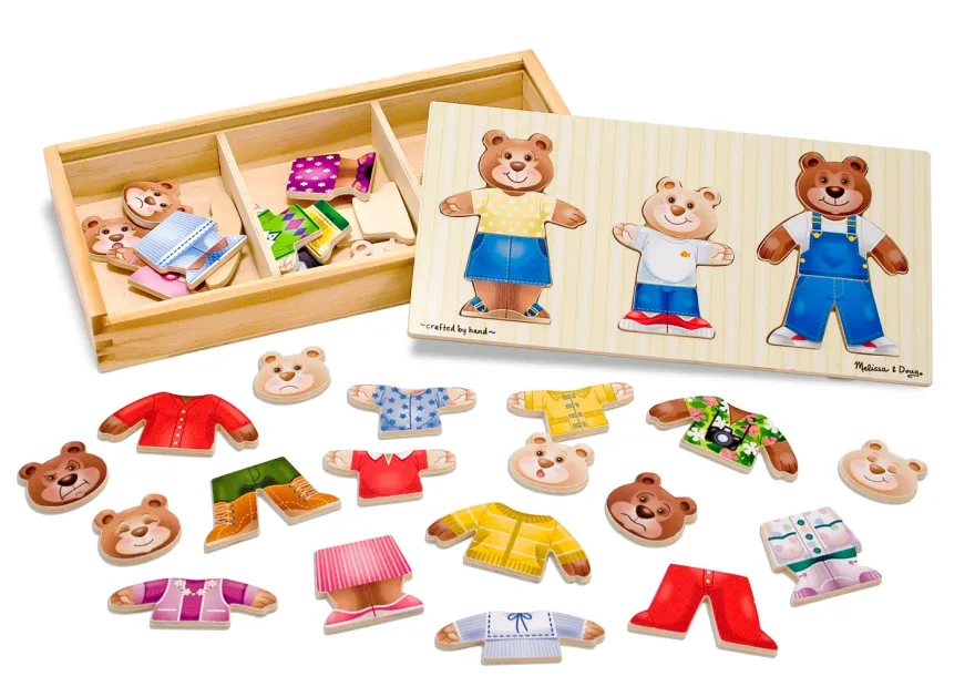 Pussel - Mix & Match Björnfamilj