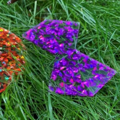 Regnbågeformer med glitter, 21 st.