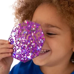 Regnbågeformer med glitter, 21 st.