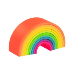 Regnbåge i silikon - Neon, 10 delar