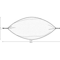 Reshängmatta, dubbel (mesh) – Blå