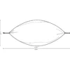 Reshängmatta, dubbel (nylon) – Svart