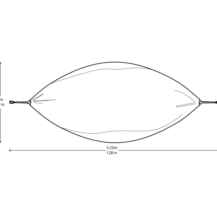 Reshängmatta, dubbel (nylon) – Turkos