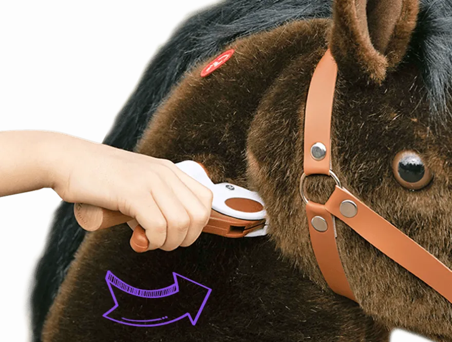 Rid Själv - Häst, mörkbrun, vit mule, M/L