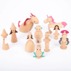 Sagofigurer - Träfigurer, 10 st.