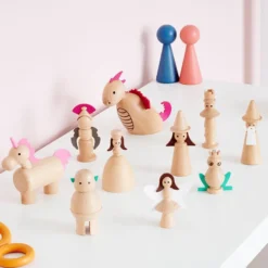 Sagofigurer - Träfigurer, 10 st.