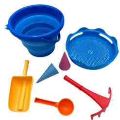 Sandlek - Hinkpaket med 7 delar - Blått