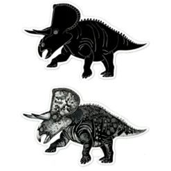 Scratch – klistermärken – dinosaurier, 4 st.