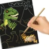 Scratch-kort - Glow in the dark-dinosaurer