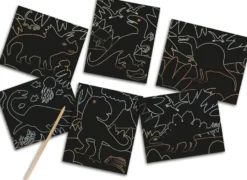 Scratch-kort - Glow in the dark-dinosaurer