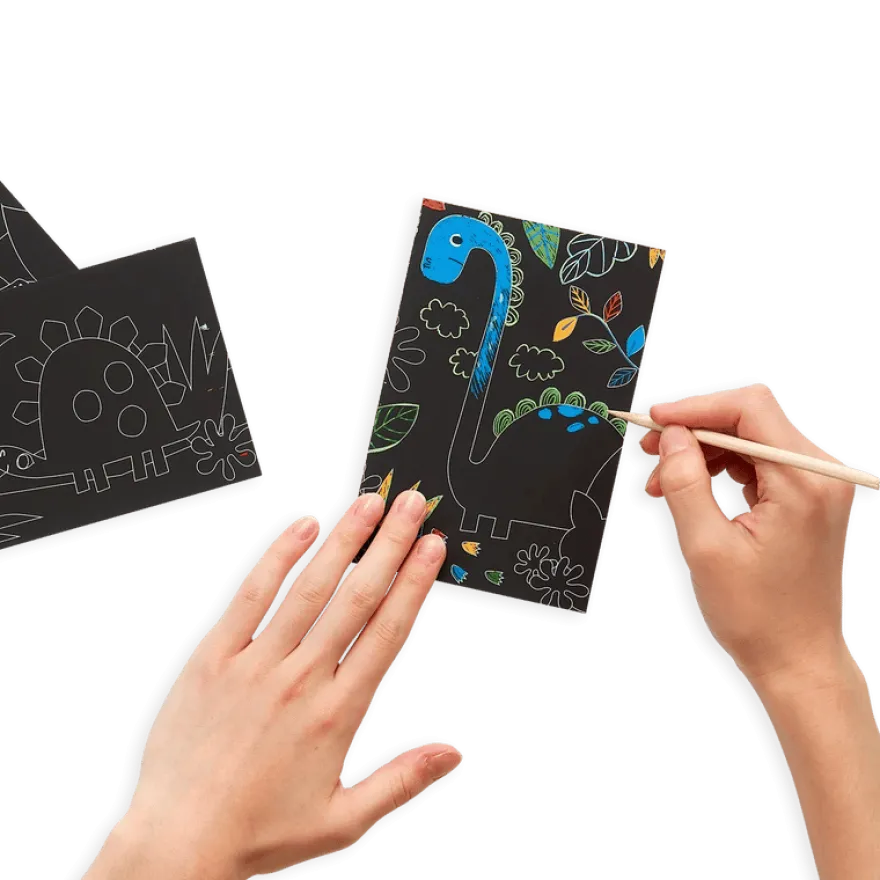 Scratch & Scribble, mini - Dinosaurier