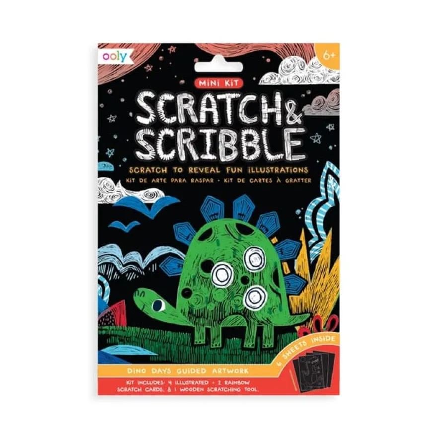 Scratch & Scribble, mini - Dinosaurier