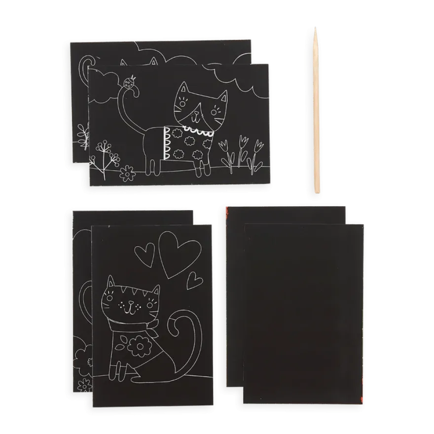 Scratch & Scribble, mini - Söta katter