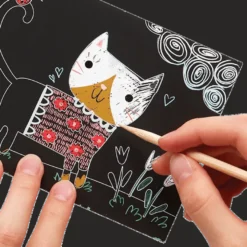 Scratch & Scribble, mini - Söta katter