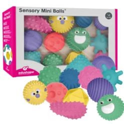 Sensoriska bollar - Mix, 12 st.